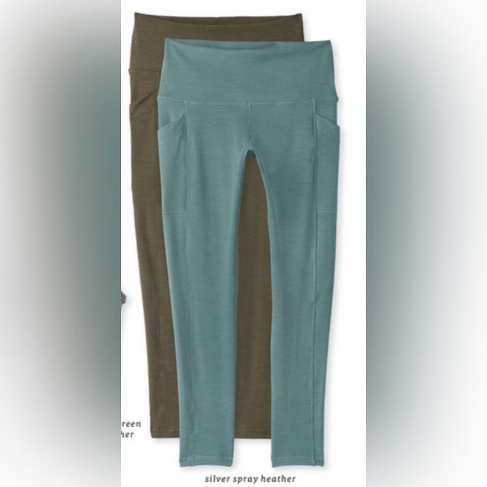 PRANA Becksa yoga pants small aqua blue